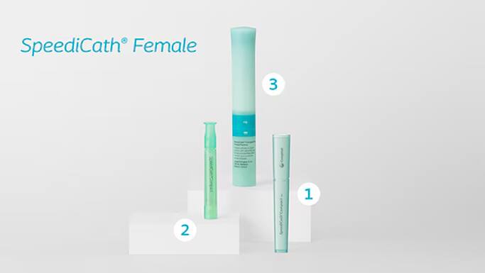 Gamme de cathéters SpeediCath pour femme